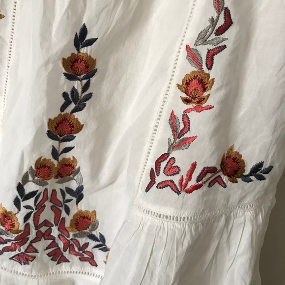 Free People Pavlo Babydoll Boho Embroidered Dress - Picture 5 of 8